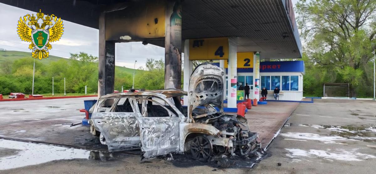 Пожар на АЗС проверяют в Шпаковском округе