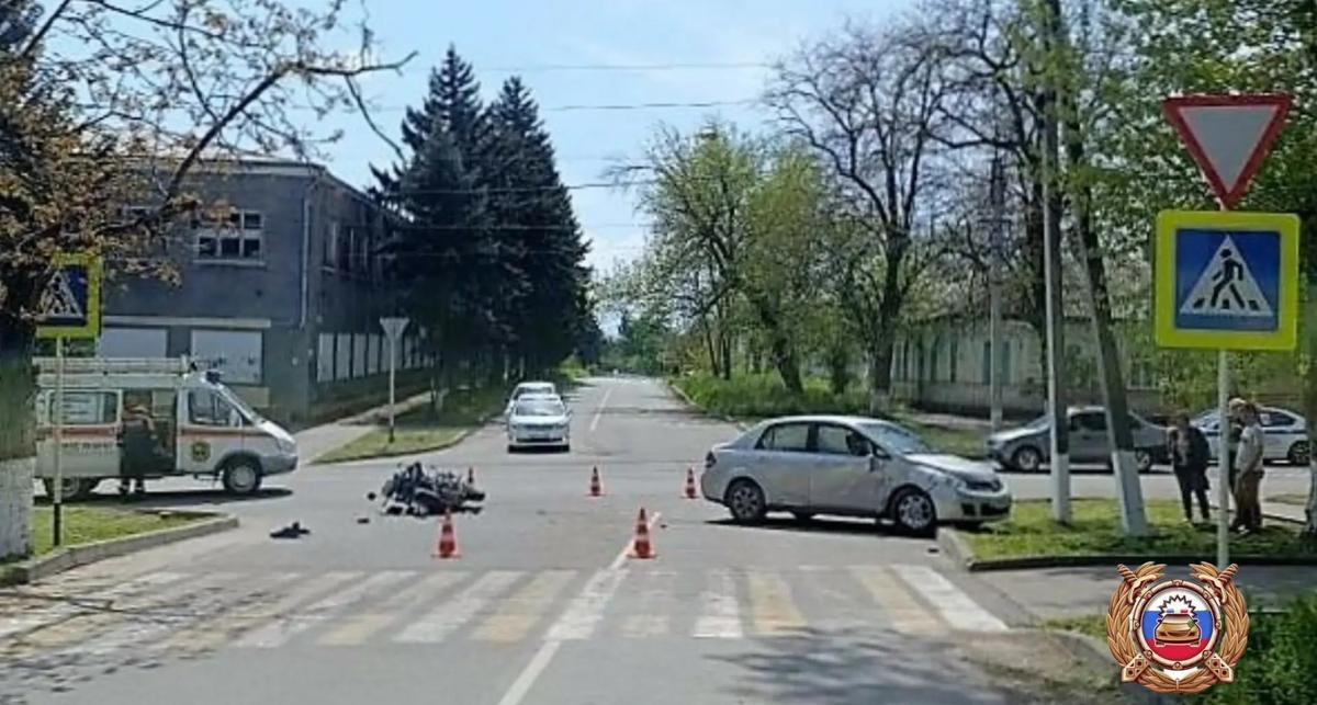 В Георгиевске мотоциклист получил травмы в ДТП с иномаркой