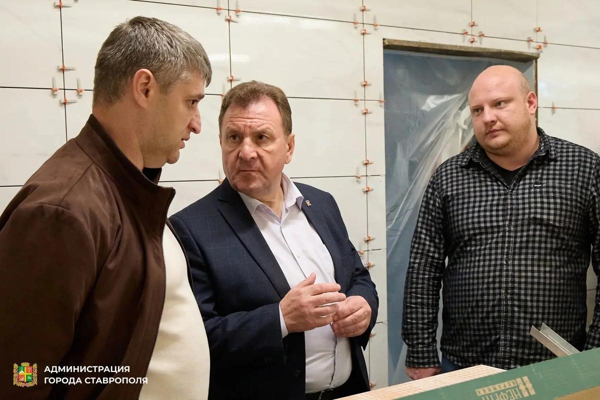 Глава Ставрополя проинспектировал процесс капремонта детских садов