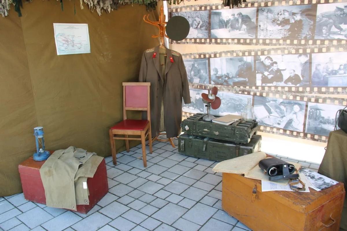 Палатки с интерьерами военных лет установили в Георгиевске в День Победы