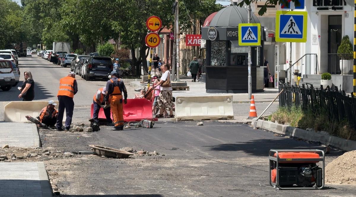 В Пятигорске по нацпроекту близится к завершению ремонт улицы Октябрьской