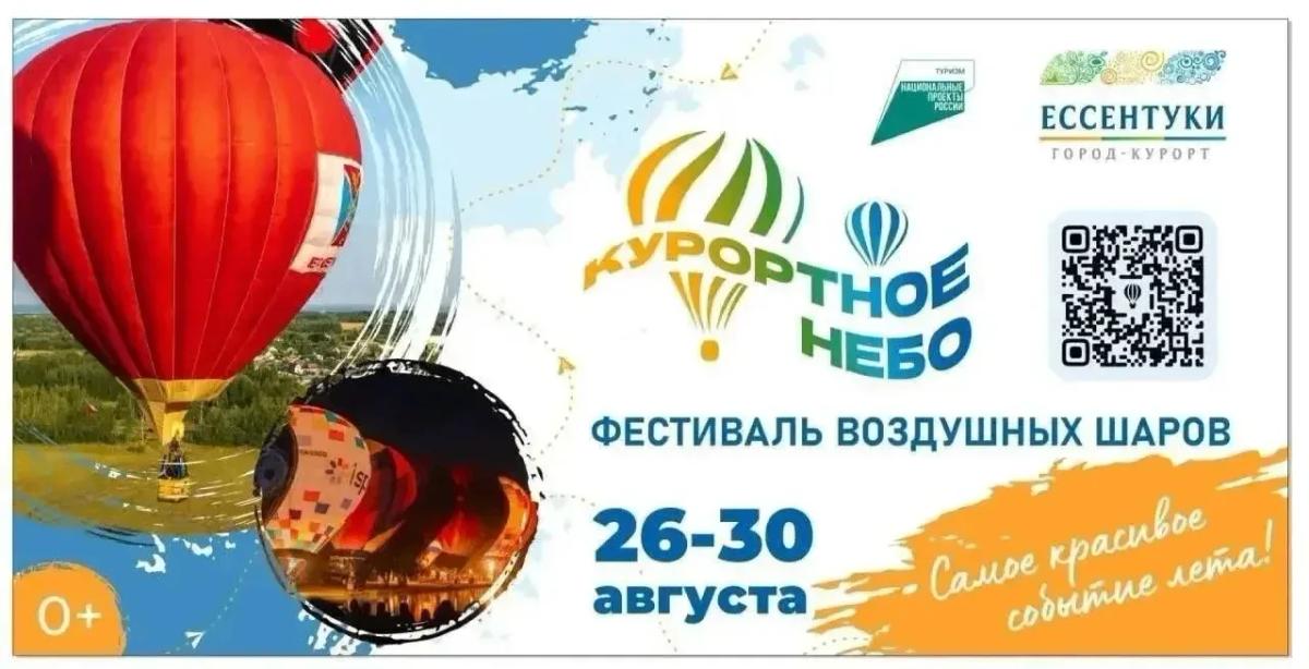 Фестиваль воздушных шаров пройдет в Ессентуках в конце августа