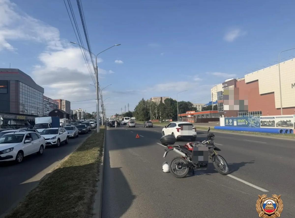 Мотоциклист попал в реанимацию после ДТП на улице Доваторцев в Ставрополе
