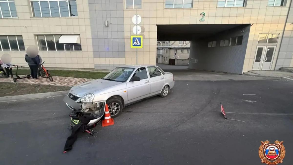 Водитель «Приоры» наехал на юного самокатчика в Ставрополе