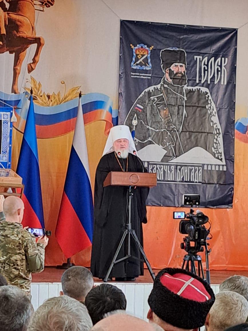 На Благовещенье казачья разведбригада «Терек» отметила свою первую годовщину