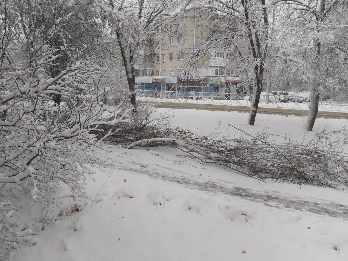В ночь первого снегопада поступило 150 обращений от ставропольчан