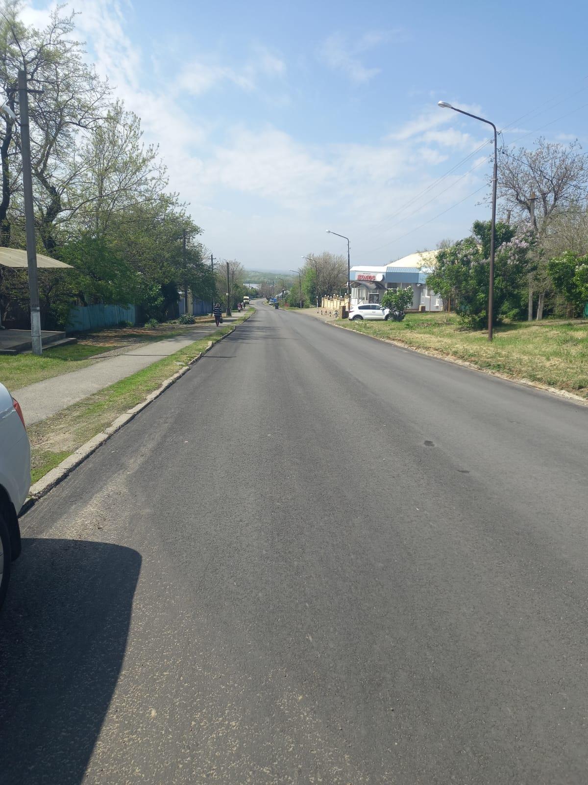 По улице Буденного в Григорополисской завершили ремонт дороги за 4,1 млн рубля