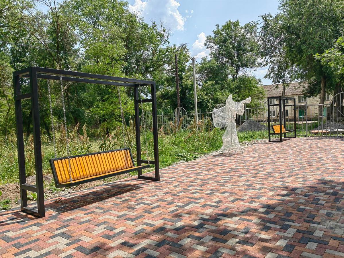 Парк в селе Ростовановском благоустраивают по нацпроекту