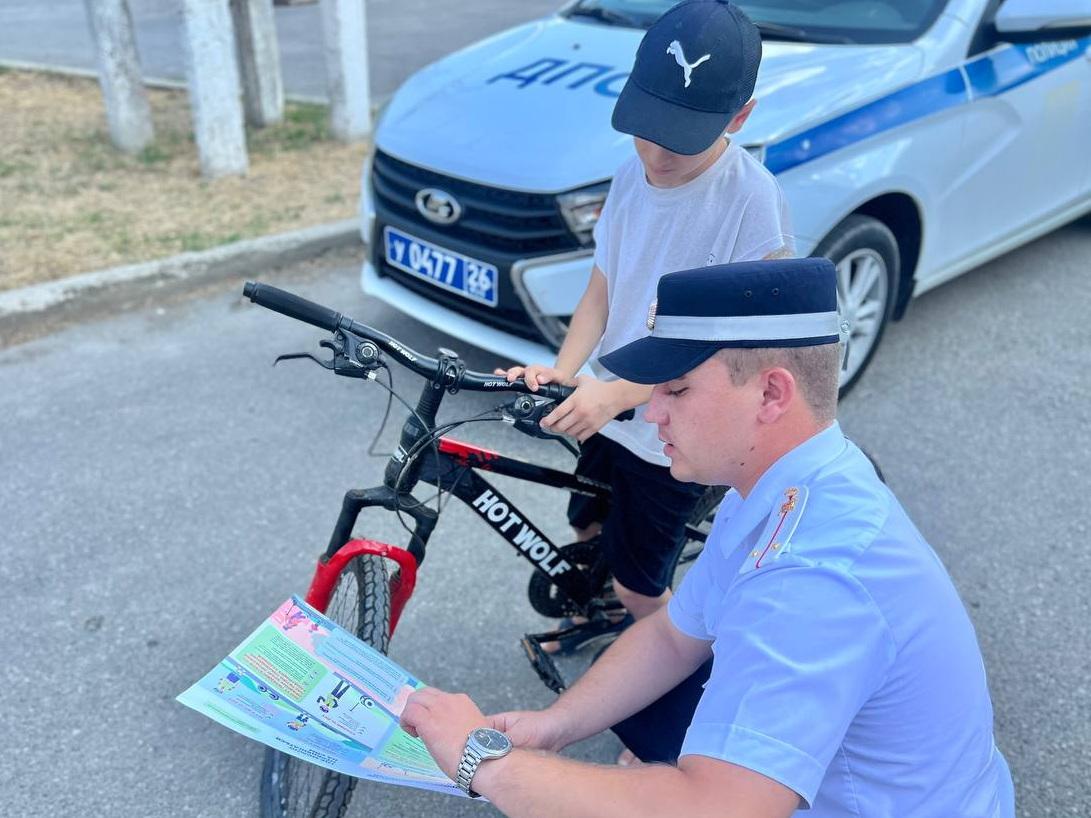 В Курском округе прошел рейд по профилактике детского травматизма на дорогах