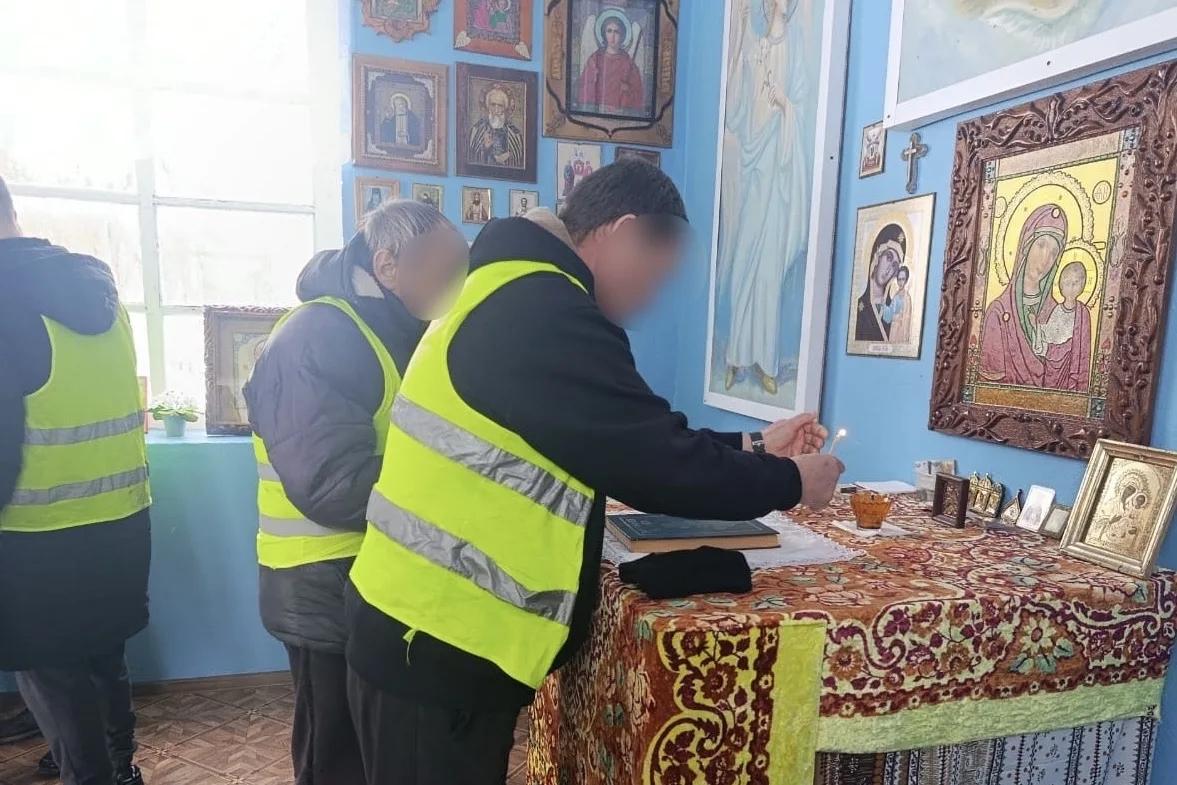 В день Рождества осужденные в часовне хутора Дыдымкин раскаялись в своих грехах