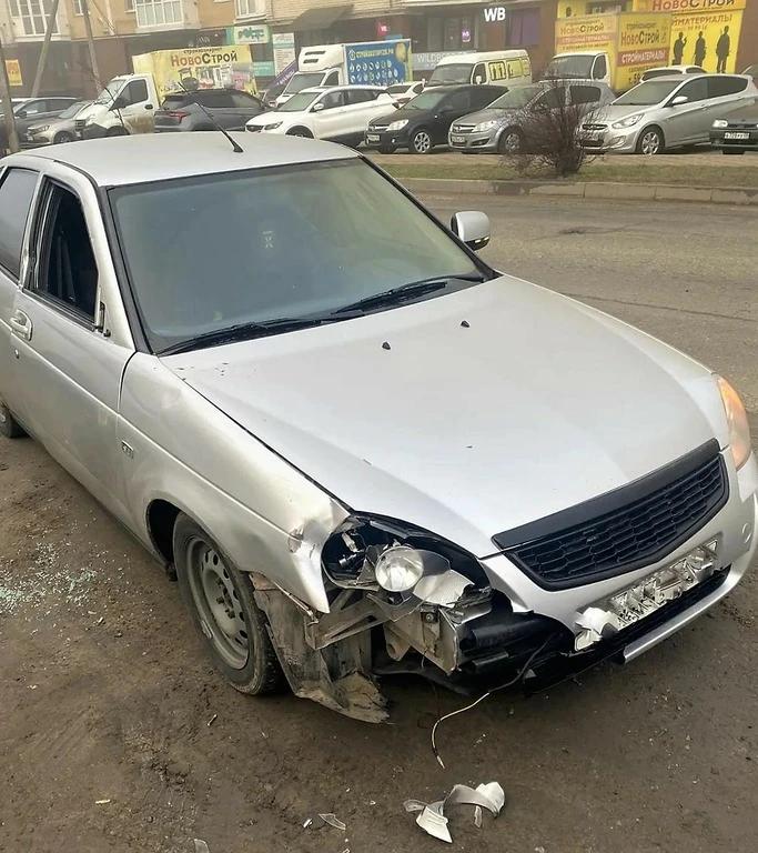 На юге Ставрополя злостный нарушитель на «Приоре» сбил пешехода