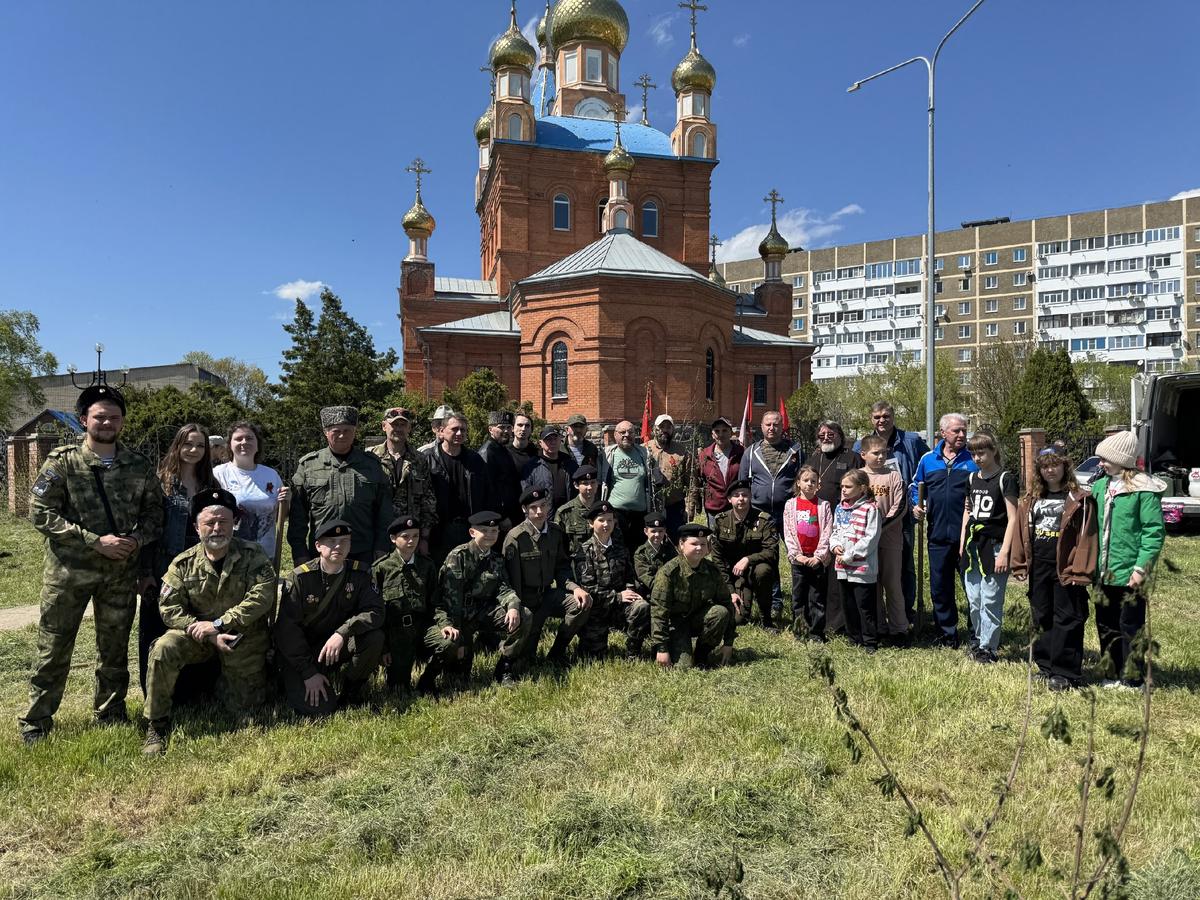 В Солнечнодольске в рамках международной акции высадили «Сад памяти»