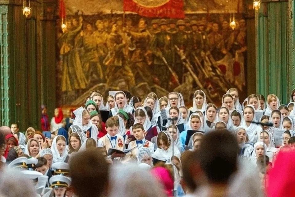 Кисловодский детский хор спел в храме Вооруженных сил России