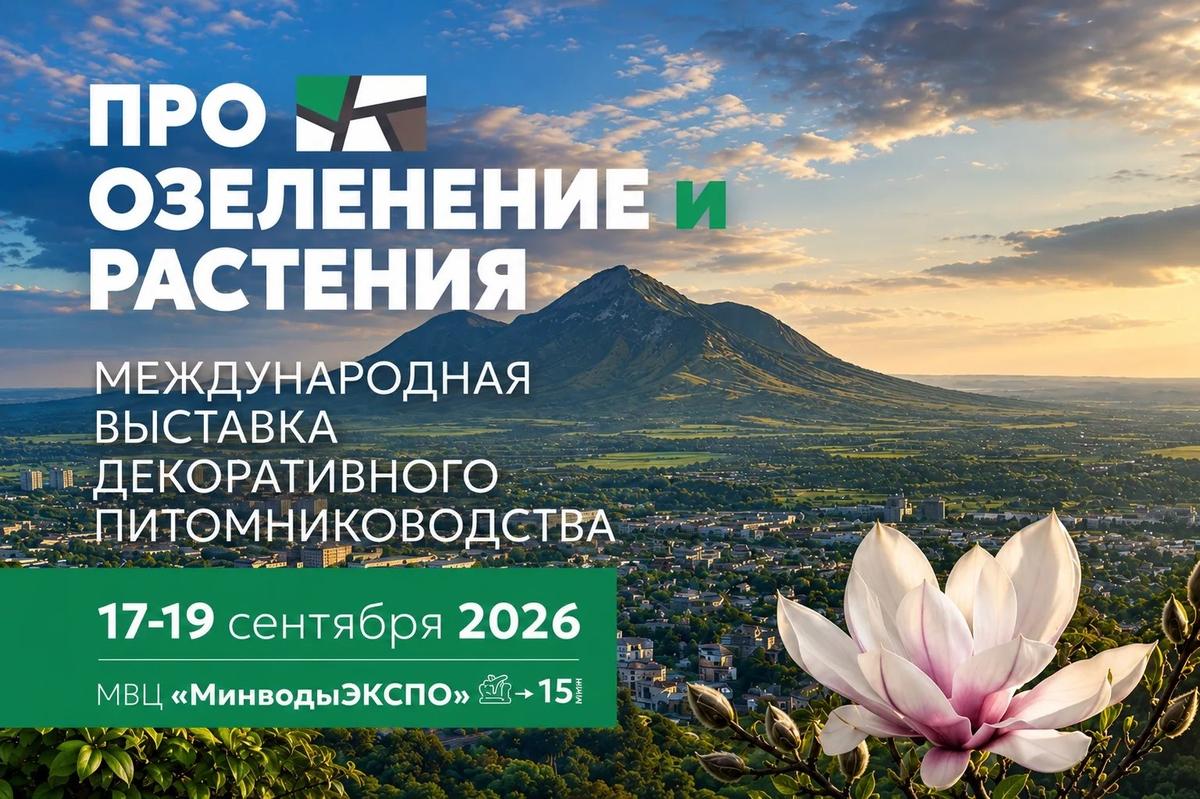 Ставрополье станет площадкой международной выставки «ПРО ОЗЕЛЕНЕНИЕ И РАСТЕНИЯ»