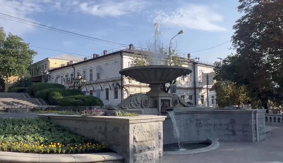 Фонтан на бульваре Ермолова в Ставрополе снова в строю