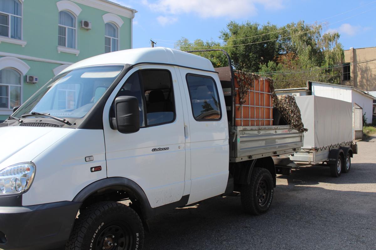 Александровский округ отправил на передовую грузовой автомобиль