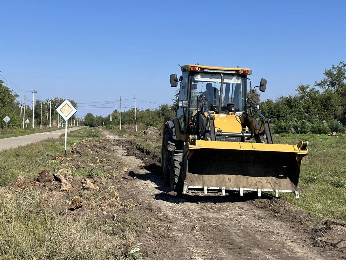 В Новоалександровском округе идет ремонт тротуаров