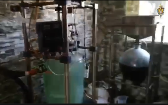 Нарколаборатория в Георгиевском горокруге закрыта. Скриншот из видео АНК по Ставропольскому краю