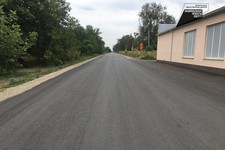 Отремонтированная дорога в селе Донском. Пресс-служба миндортранспорта Ставропольского края