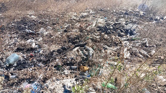 В мусорной куче – отходы из пластика. Северо-Кавказское управление Россельхознадзора 