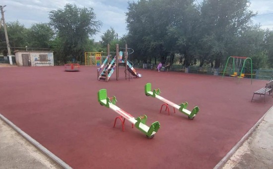 Новая детская площадка. Администрация Туркменского округа Ставрополья