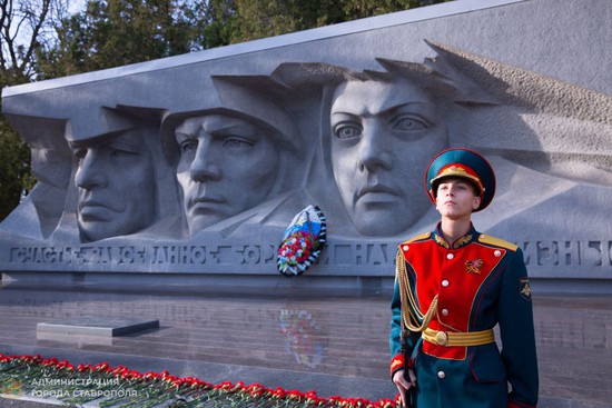 Мемориал «Огонь Вечной Славы». Пресс-служба администрации города Ставрополя