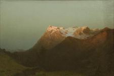 Отреставрированное полотно А. Мещерского «Сумерки в горах» (1891 г.).