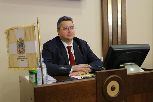 В работе Думы принял участие губернатор края Владимир Владимиров.