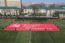 Знамя Победы колоссальных размеров в Ставрополе попало в Книгу рекордов России