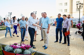 Открытие новой спортплощадки в Ставрополе