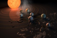 TRAPPIST-1. Изображение подготовлено NASA