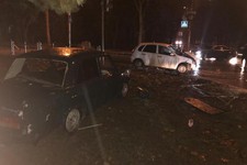 Столкновение автомобилей в Ессентуках.
