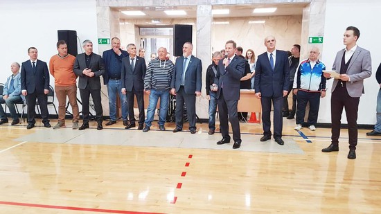 Почетные гости VII чемпиона СК по баскетболу.