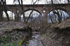 Современный вид Немецкого моста через Волчий ручей (речку Вторую Мамайку).