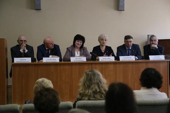 На встрече в министерстве культуры Ставропольского края.