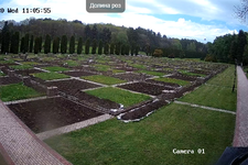 Стоп-кадр с онлайн камеры, расположенной в Долине роз Кисловодского парка. 