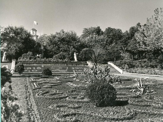 Озеленение Комсомольской горки. 1958 год (фото из фондов Государственного архива Ставропольского края).