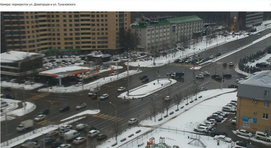 Кадр с камеры онлайн-видеонаблюдения. Ставрополь.