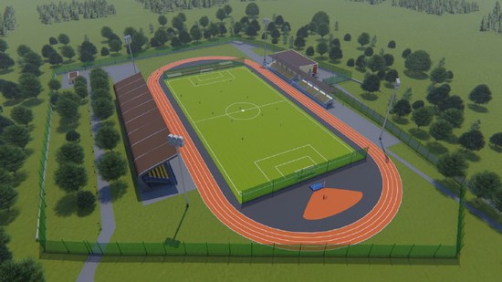Проект стадиона в станице Ессентукской. Фото администрации Предгорного округа.