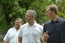 Владимир Владимиров в Ессентуках. Фото пресс-службы губернатора СК.