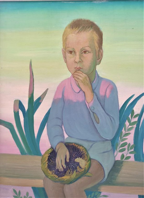А.Е. Соколенко. «Мальчик с подсолнухами» (1992).
