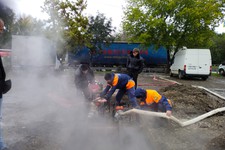 Порыв трубы в Невинномысске. Фото МЧС Ставрополья