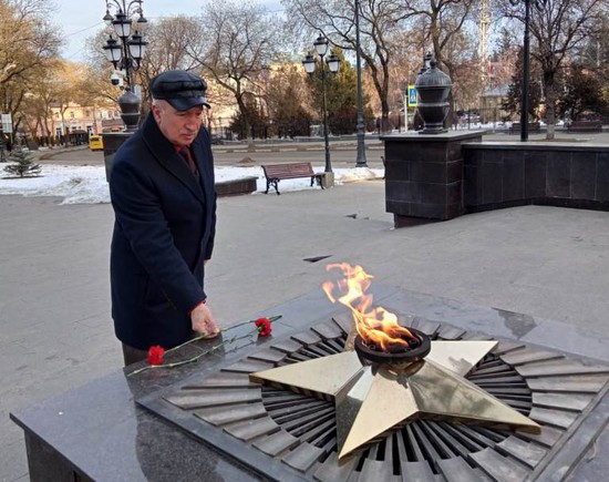 Почтили память советских солдат. Фото пресс-службы администрации города-курорта Кисловодска