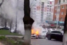 На улице Мира в Ставрополе сгорел автомобиль