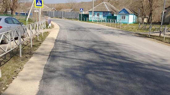 Ставрополье, село Отказное. Обновленная дорога. Фото миндор СК