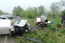 В аварии в Новоалександровском округе погибли 4 человека. Фото ГИБДД СК