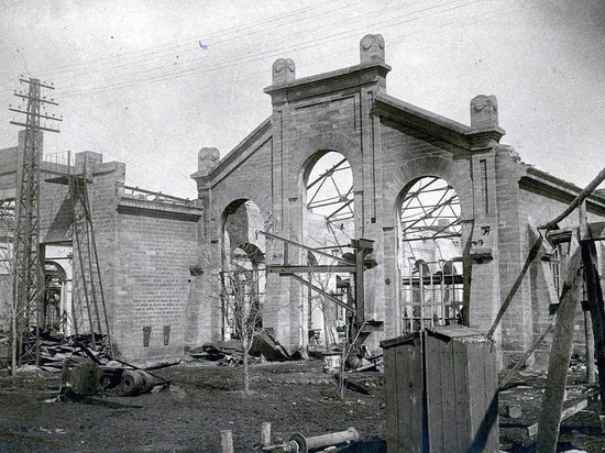 Разрушенное здание в Ставрополе
