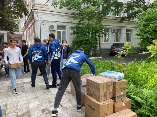 Гуманитарная помощь для беженцев из Украины в Ставрополе