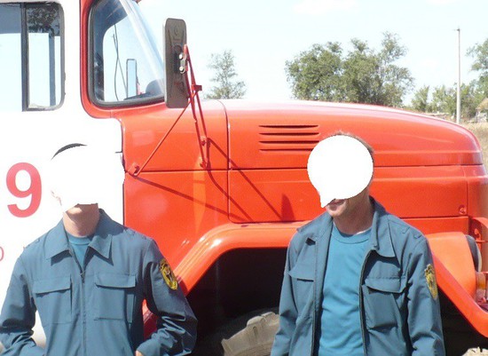 Пожарная машина ставропольских огнеборцев