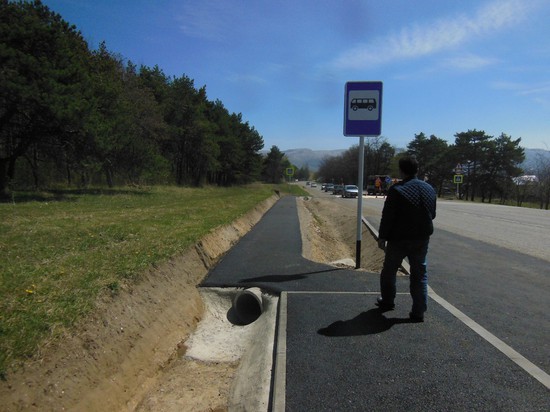 Отремонтированный участок дороги около Кисловодска. Пресс-служба миндортранспорта Ставропольского края